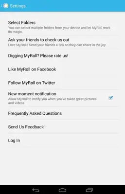 MyRoll android App screenshot 2